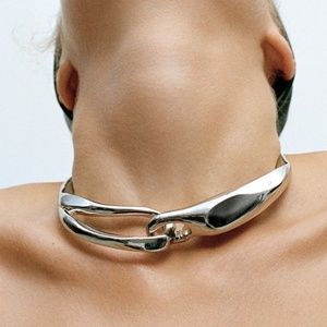 Zara | Jewelry | Zara Metal Necklace | Poshmark